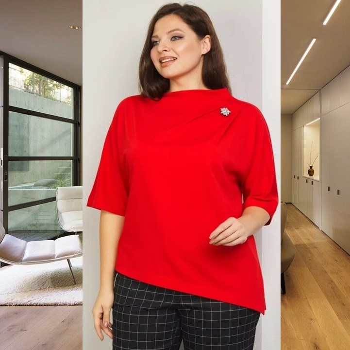 Блуза плюс сайз