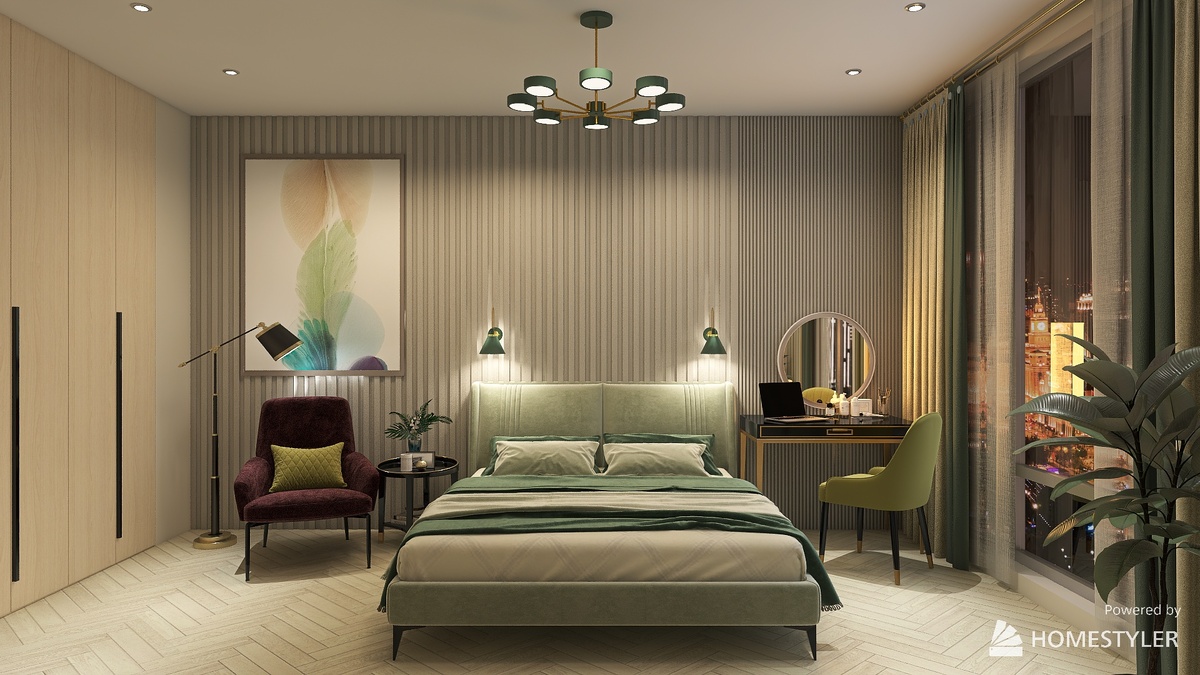 Дизайн-проект спальни площадью 17 м2 для эксперта по недвижимости