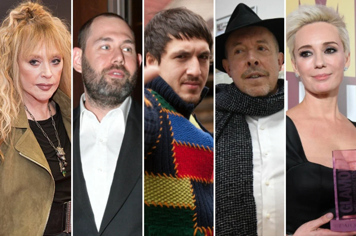 Алла Пугачева, Семен Слепаков*, Артур Смольянинов**, Андрей Макаревич***, Чулпан Хаматова. 