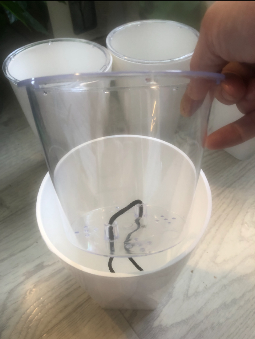 Устройство горшка для фитильного полива