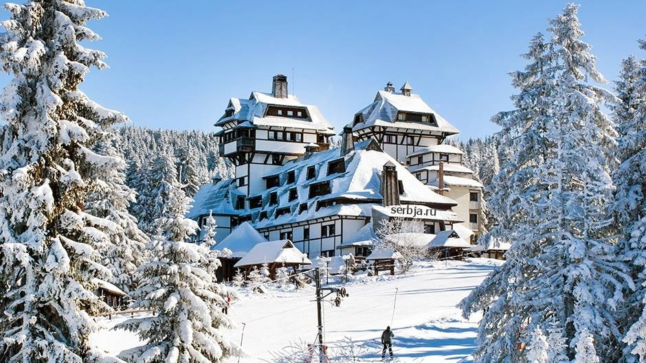 Одно из мест в Сербии куда можно полететь зимой