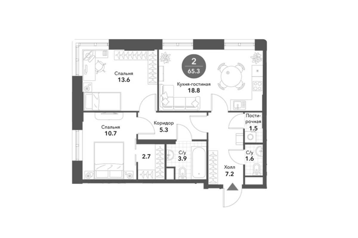 Квартира в ЖК Бизнес-класса в ЦАО 