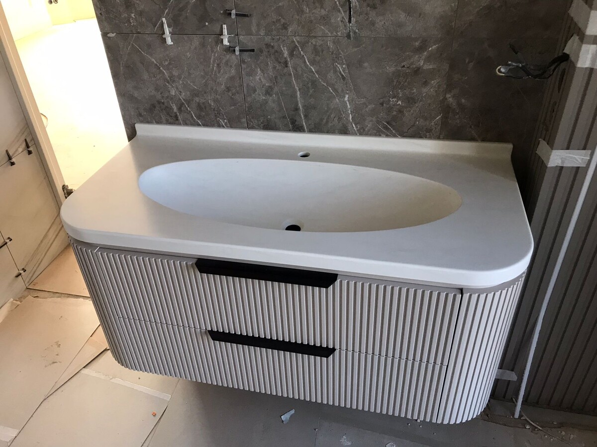 умывальник акриловый камень