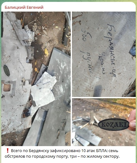    Скриншот: Telegram-канал губернатора Запорожской области Евгения Балицкого