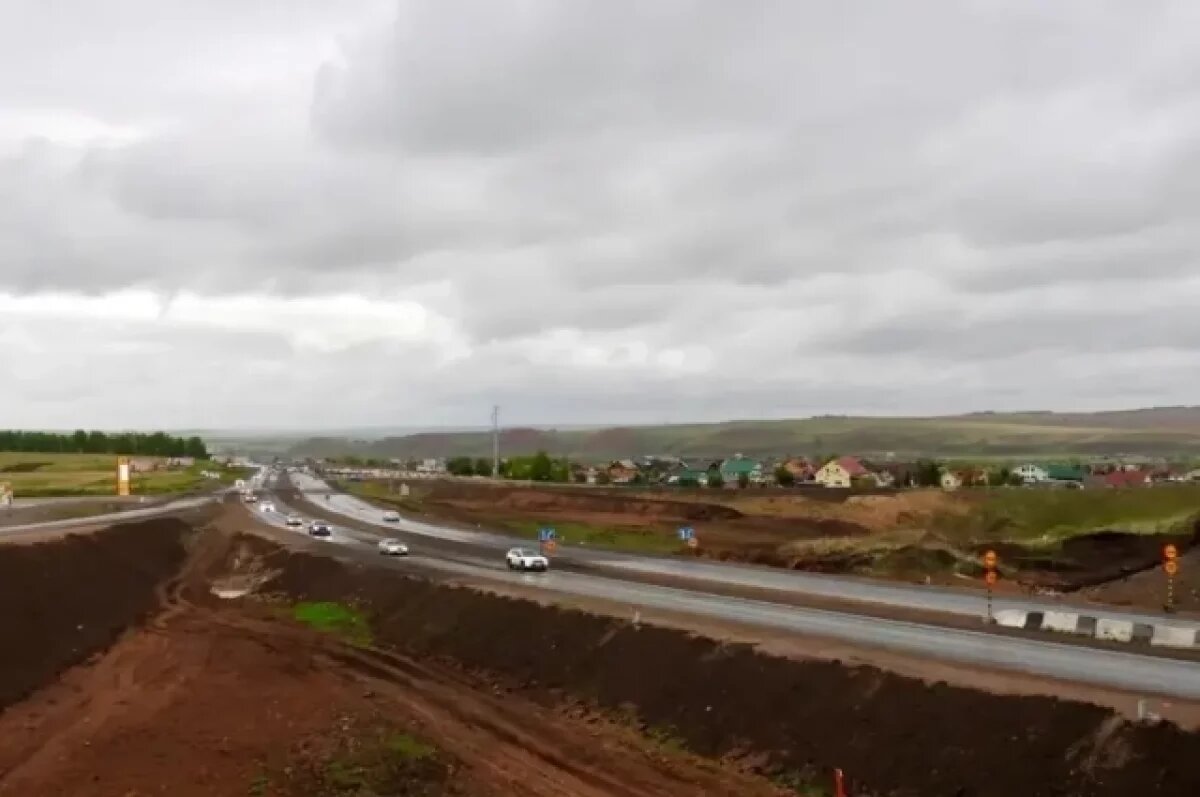    По Красноярском на развязке у Дрокино тестируют новое освещение