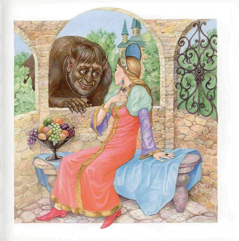 На иллюстрации из школьной хрестоматии очень даже милый...