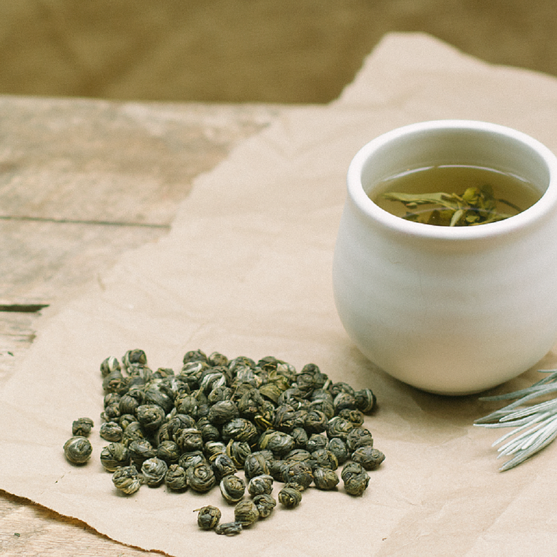 Бо хе Лун Чжу Мятная Жемчужина Дракона. Китайский элитный чай скрученный в виде ароматных жемчужин