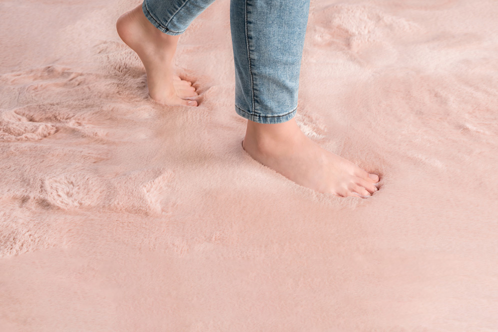 Розовый ковер мальдивский песок Rabbit Rex Blush