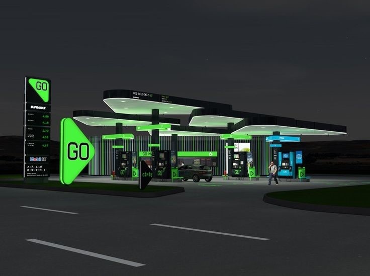 светодиодное освещение на АЗС