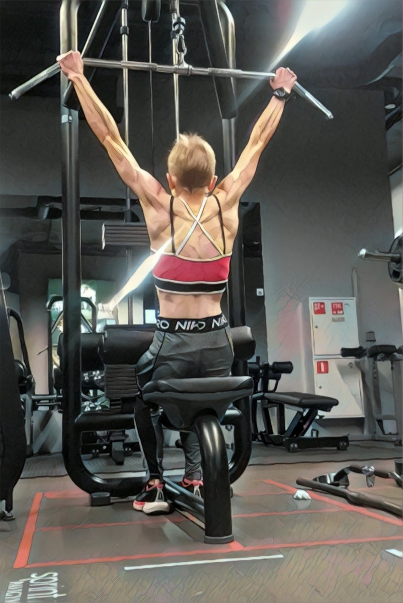 Фото с тренировки автора 