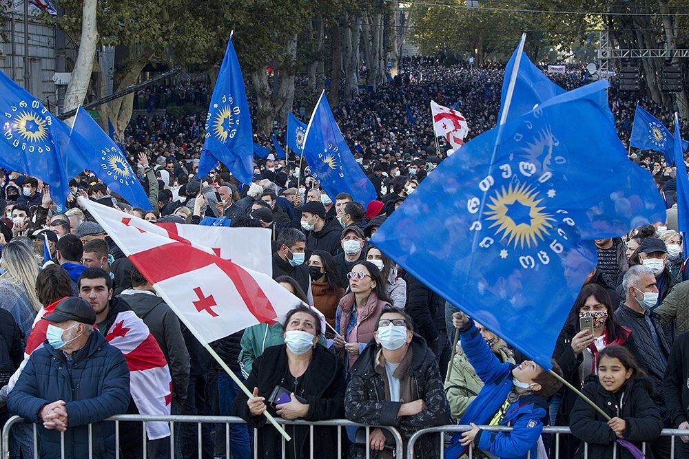 Питинг сторонников партии