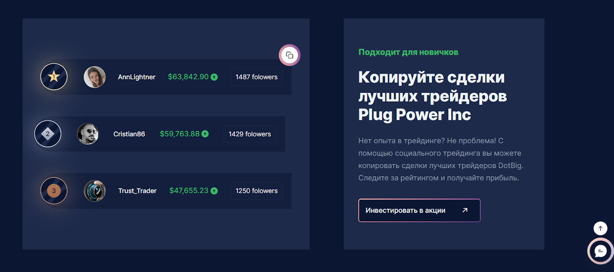 Вам будет интересна торговля акциями PLUG, если вы ищете возможности в экологически чистых технологиях. Также это вариант для долгосрочных инвестиций, которые ориентированы на устойчивый рост. 