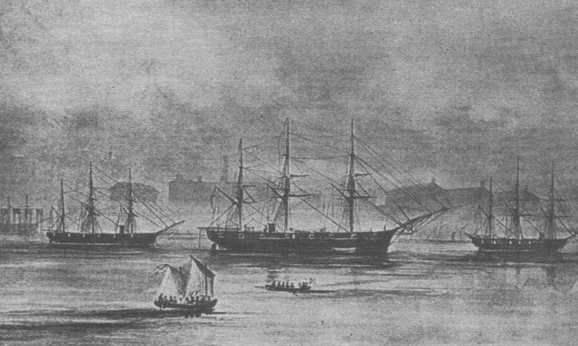 Русская эскадра на рейде Сан-Франциско