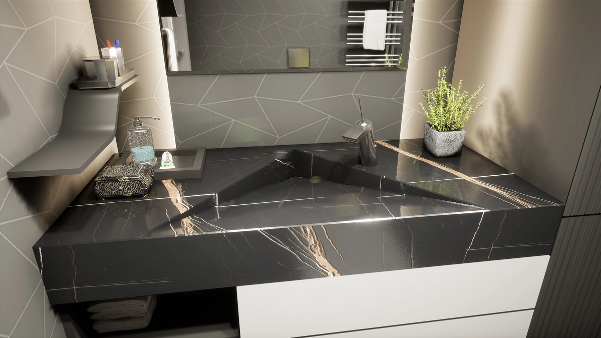 Ищете необычную раковину для вашей ванной комнаты? Представляем вам треугольную-наклонную раковину из керамогранита, которая станет настоящим украшением вашего интерьера.

Эта раковина отличается от обычных моделей своим оригинальным дизайном и превосходным качеством. Изготовлена из керамогранита, она обладает высокой прочностью и стойкостью к износу, что обеспечивает долгий срок службы.

Треугольная-наклонная форма раковины позволяет эффективно использовать пространство ванной комнаты, делая ее функциональной и стильной. Благодаря уникальному дизайну вы сможете создать современный интерьер, который будет радовать глаз и приносить удовольствие каждый день.

Эта раковина идеально подойдет для тех, кто ценит качество и оригинальность. Не упустите возможность приобрести этот уникальный товар и улучшить свой дом сегодня!