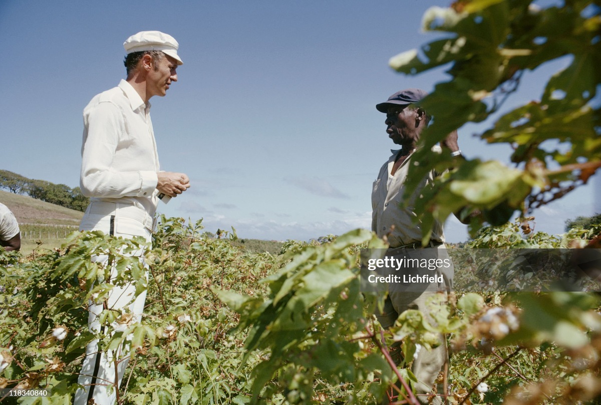 Колин и фермер, Мюстик 1967-й. Фото https://media.gettyimages.com.