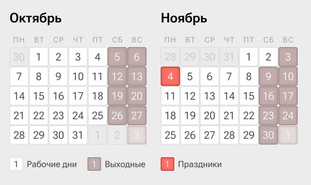 Почему суббота 2 ноября 2024 года — рабочий день