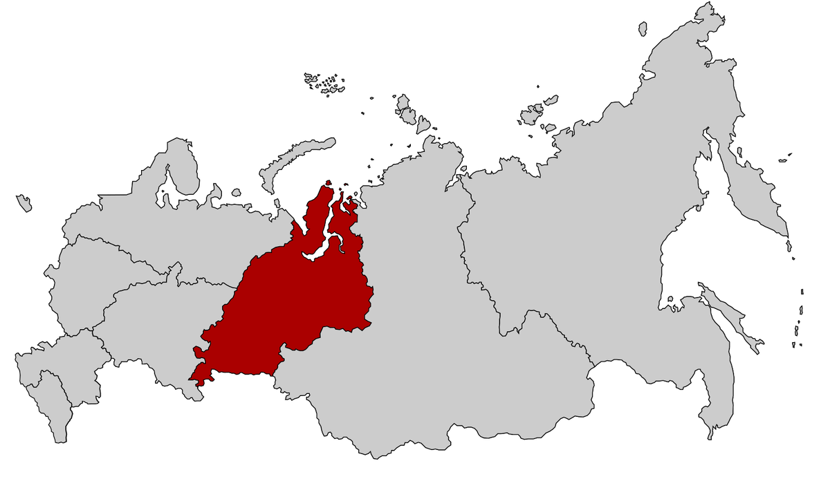 Территория Уральской республики на карте России 1993 года. Взято из открытых источников