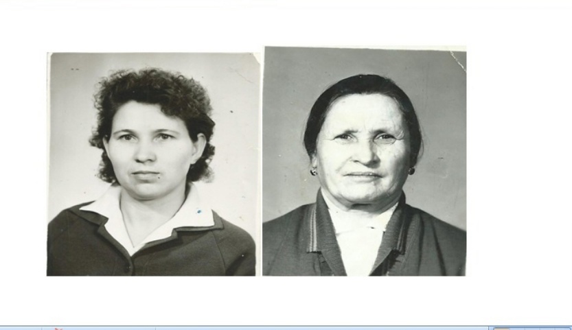 Мария Андреевна Рогожина и  Клавдия Степановна Кирпичникова 