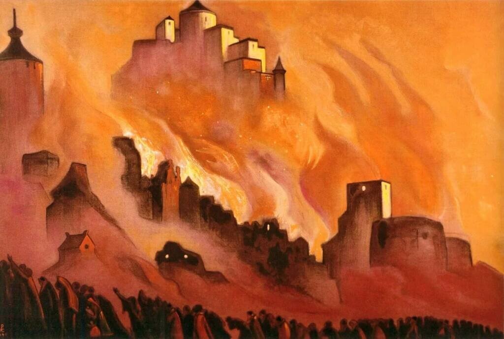 Н. Рерих. Армагеддон. 1940. Изображение из открытых источников.