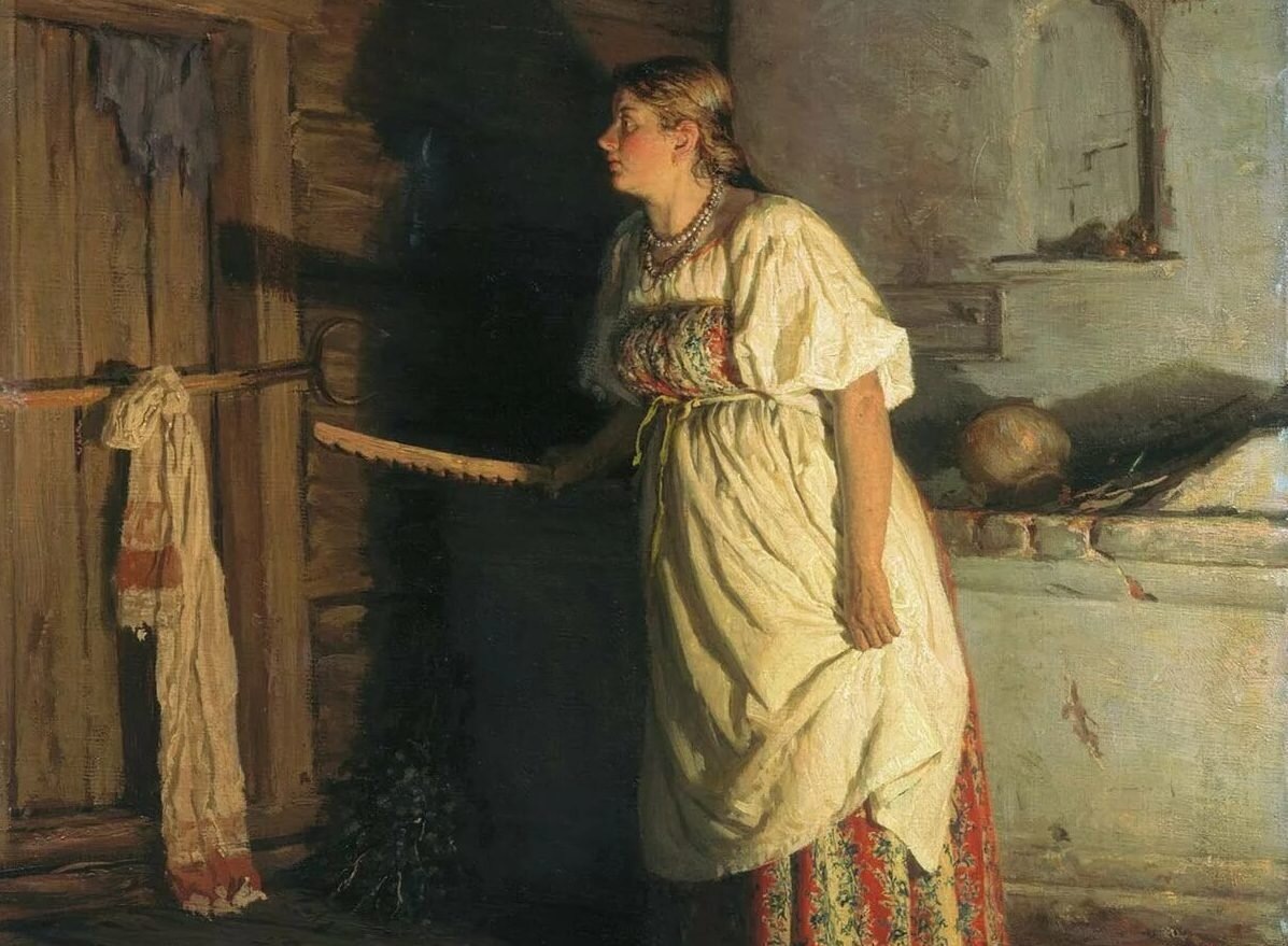 Василий Максимович Максимов (1844-1911)  "Кто идет" 1879 Иркутская областная картинная галерея.