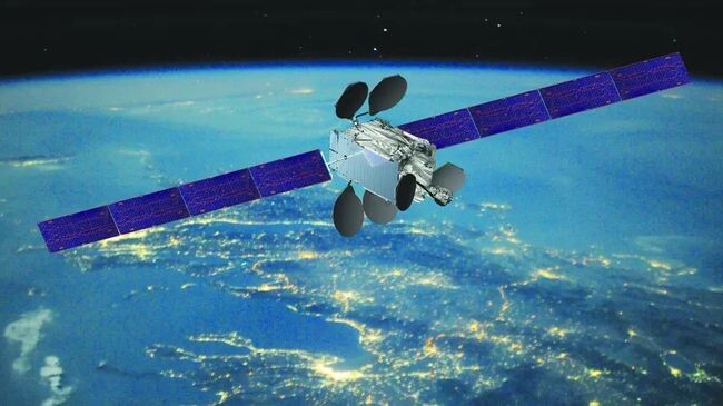     Художественная иллюстрация спутника Intelsat 33e. Источник: Boeing