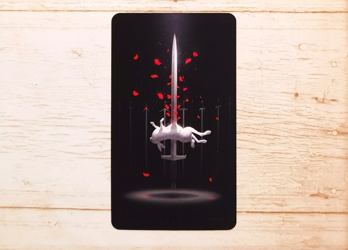 Аркан "IX Мечей". "Истинное черное Таро".