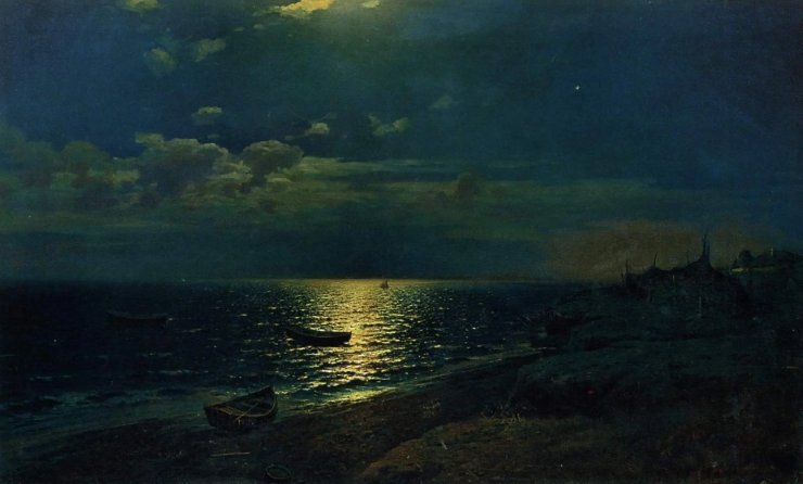 Лунная ночь на море. 1879г