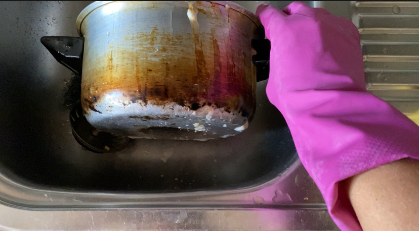 Пригоревшая кастрюля - подарок свекрови😫