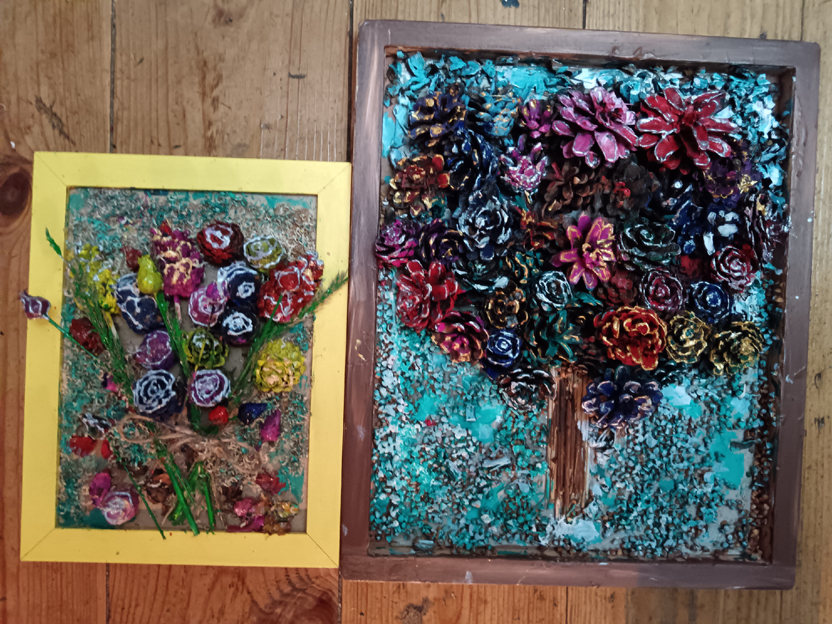 Поделки из шишек