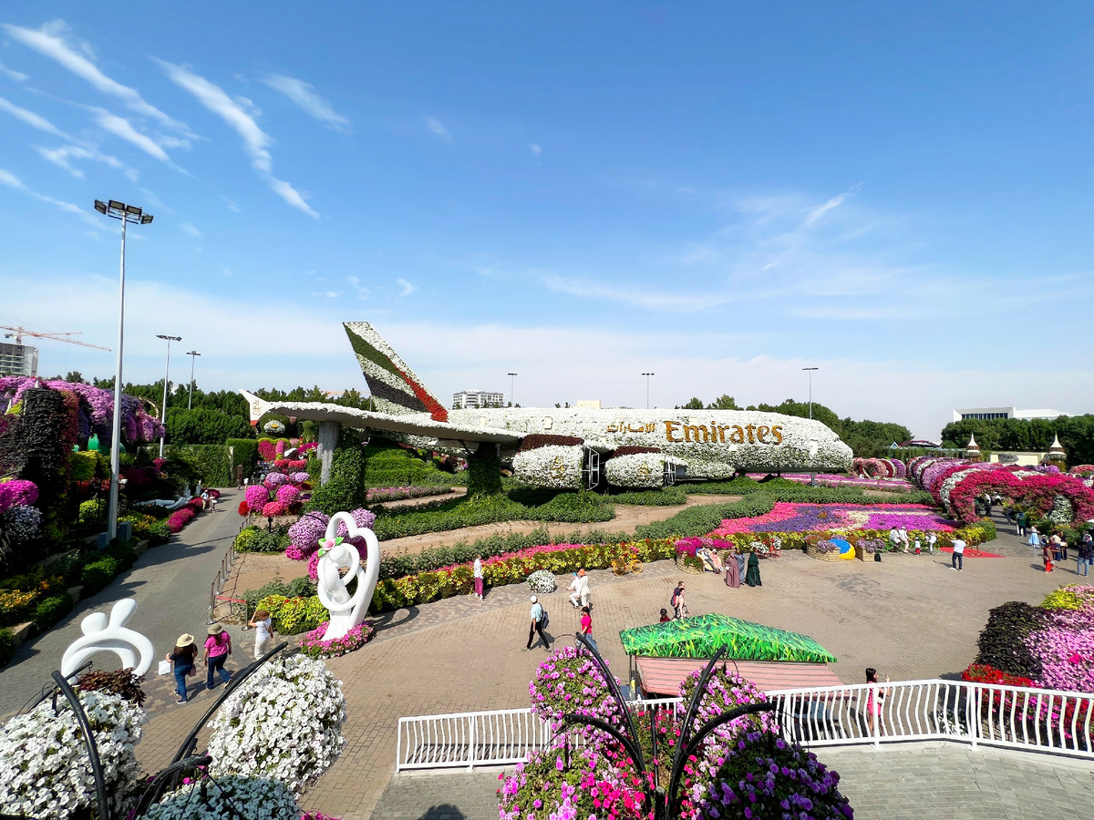  Крупнейшее цветочное сооружение в форме самолета Airbus A380