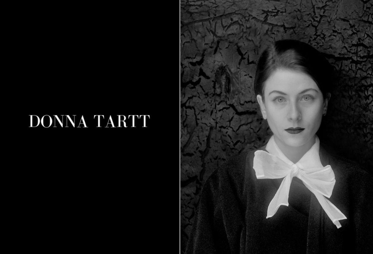 Молодая Донна Тартт в готическом образе