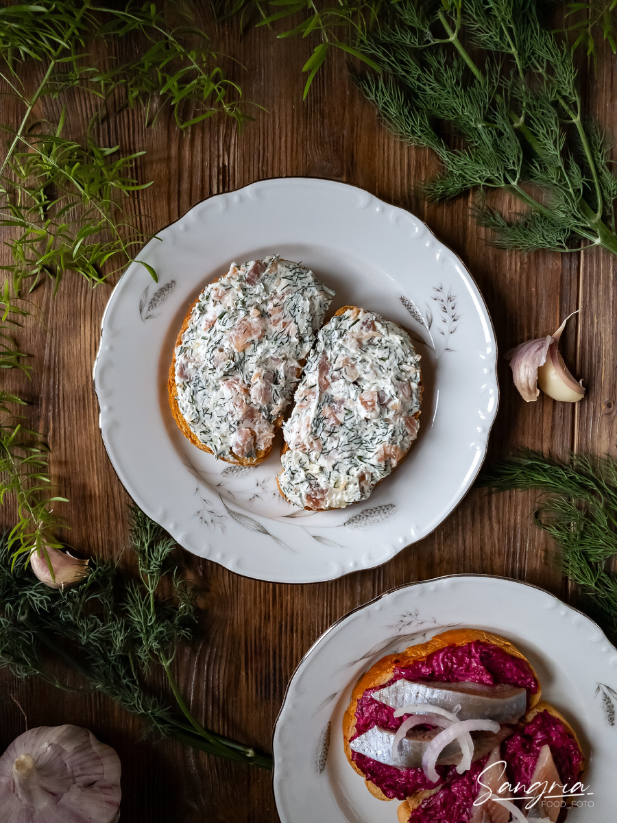 Бутерброды с форелью 