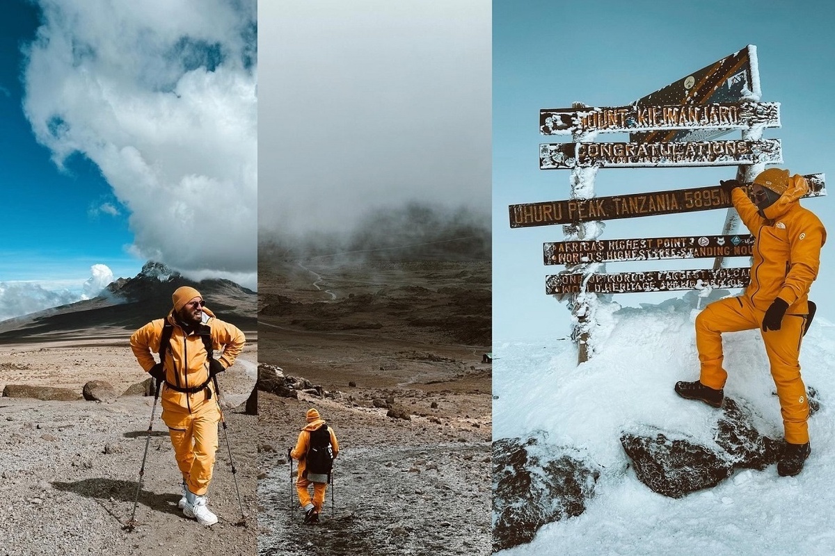 Николай Сердюков побывал на одном из горных пиков Африки - вулкане Килиманджаро. Фото: социальные сети.
