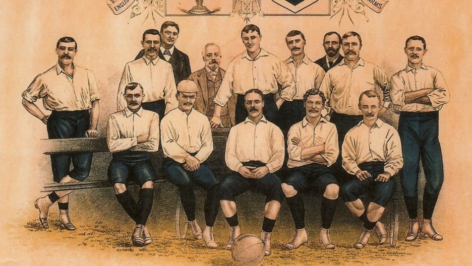    Игроки футбольного клуба "Престон" в сезоне 1888-1889.  Соцсети