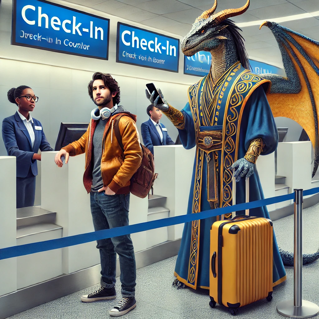 на регистрации 