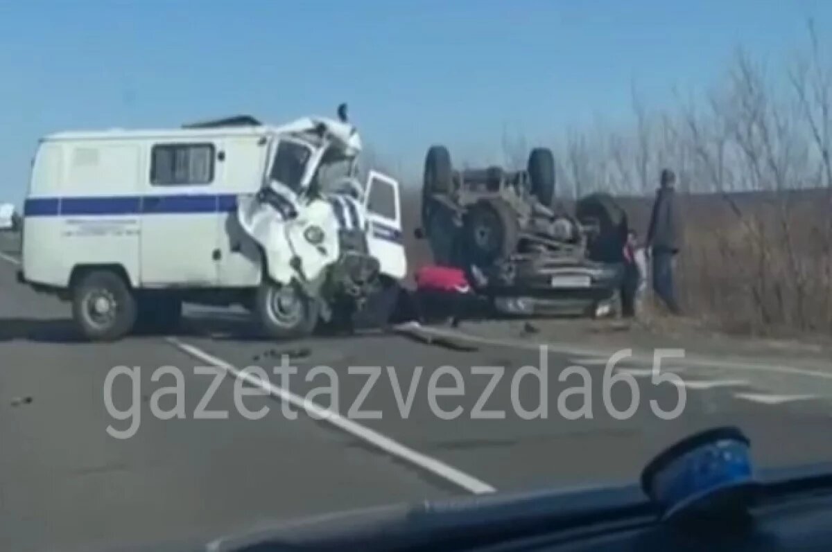    Смертельное ДТП с участием автомобиля полиции произошло на Сахалине