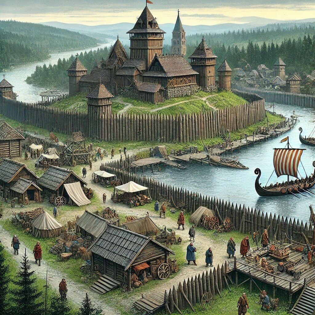 Изображение Хольмгарда в представлении нейросети