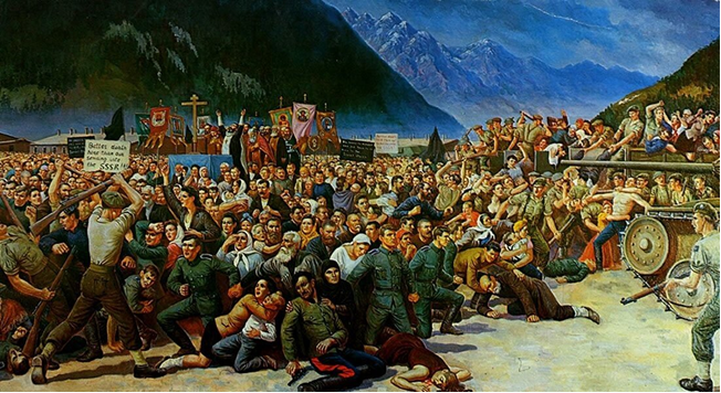 Сергей Корольков. Выдача казаков в Лиенце..