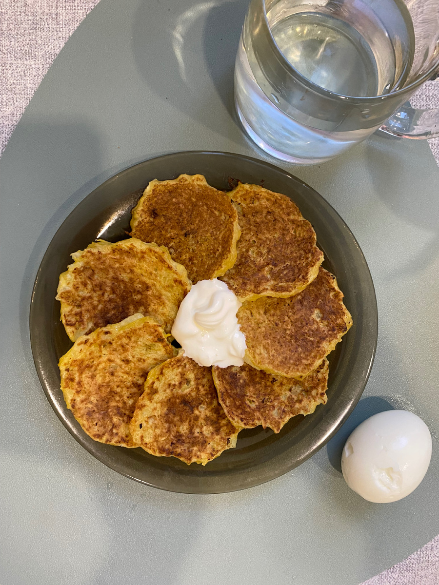 Картофельные драники с нутовой мукой