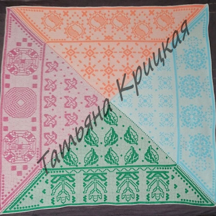 Мой любимый и самый первый плед "Времена года".