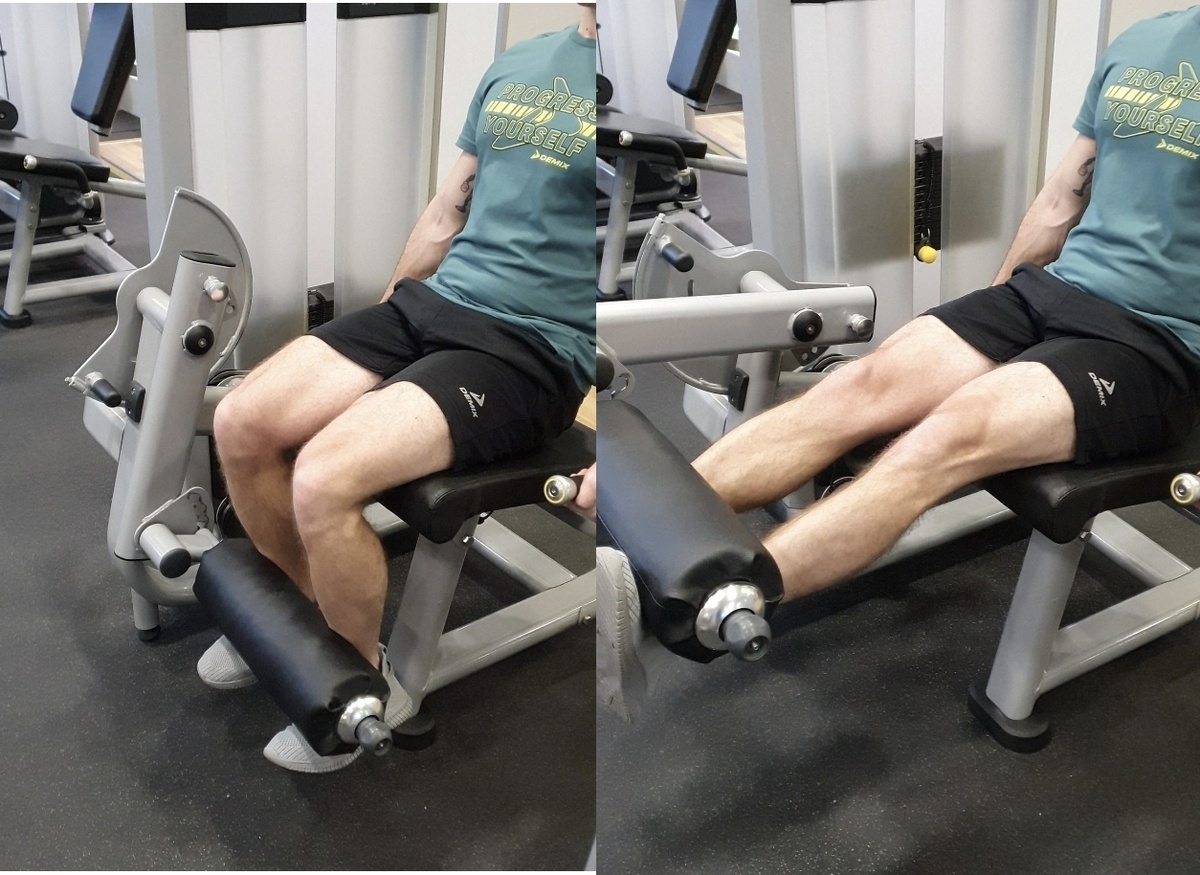 Разгибания ног на тренажёре 