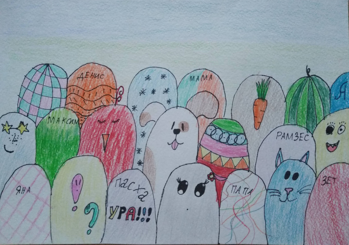 Аистиную историю, как правило, иллюстрируют детские рисунки дочери