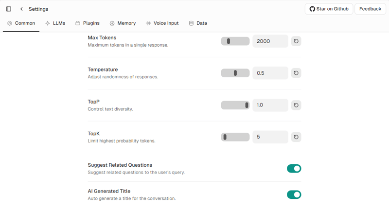    В LLMChat можно настроить все, что угодно