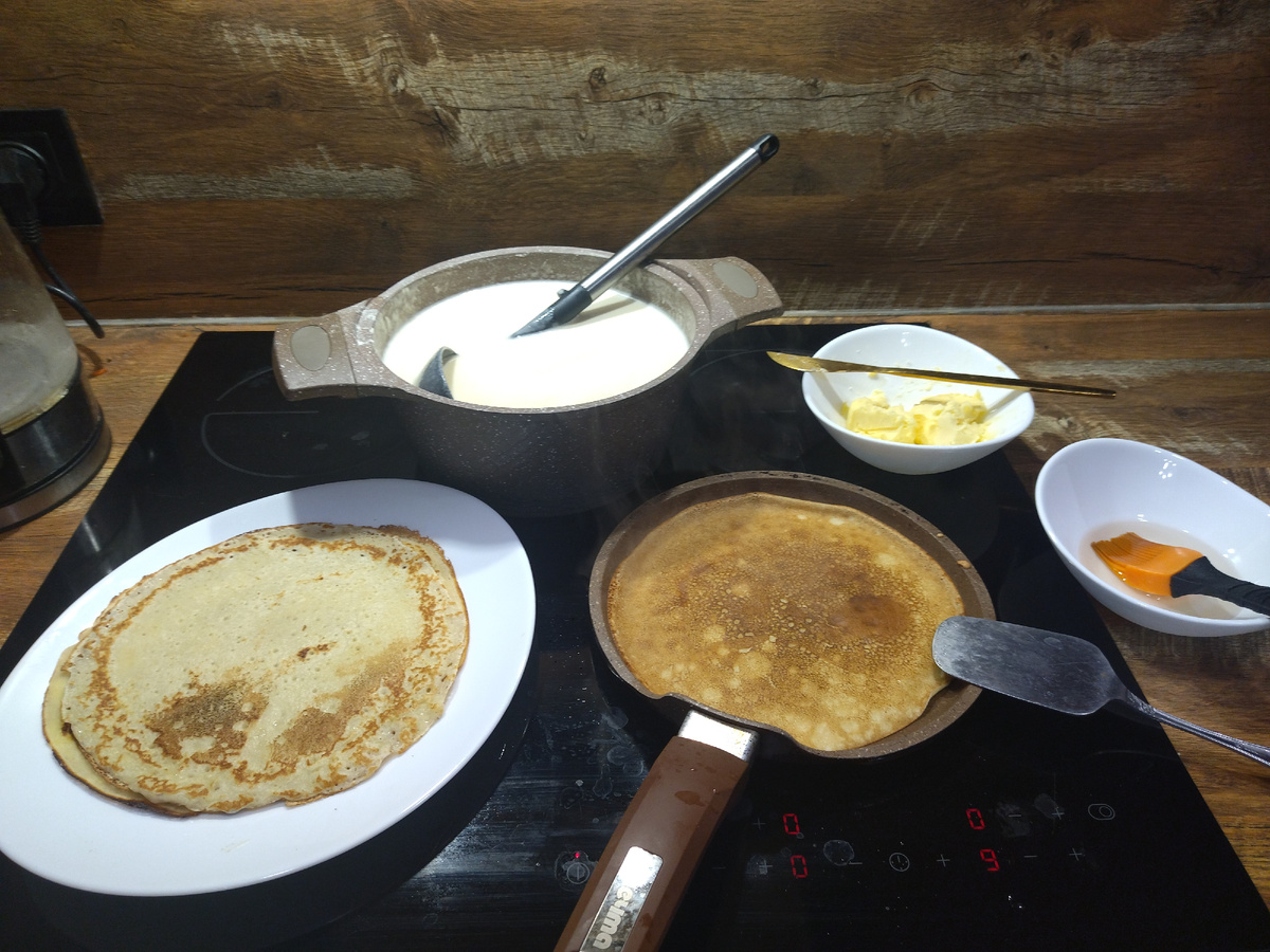 А какой чудесный запах утром от этих блинов. Фото автора. 