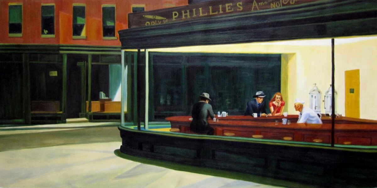 Эдвард Хоппер «Полуночники» (1942)