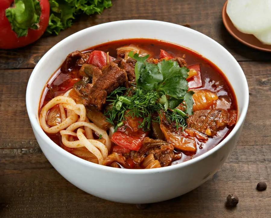 Лагман с говядиной