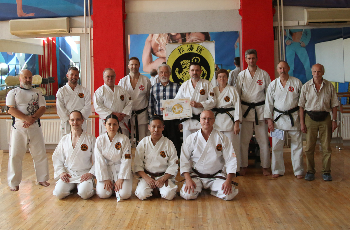 Экзамен на 1 Дан чёрный пояс.