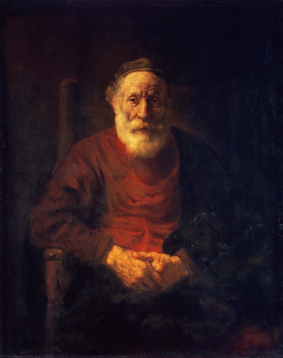 #painting #живопись #Portrait_of_an_old_man_in_red #Портрет_старика_в_красном