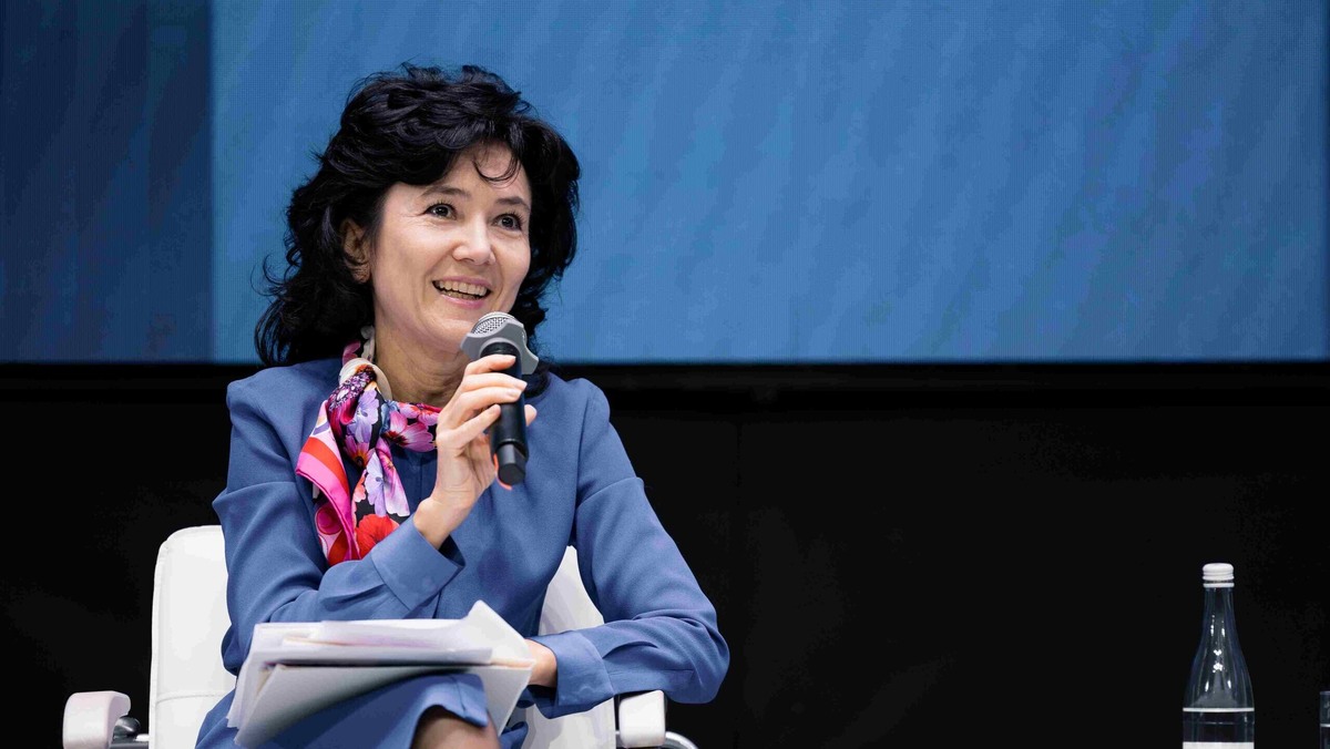    Лидия Михеева на пленарной сессии форума «Сообщество». Фото: Общественная палата РФ