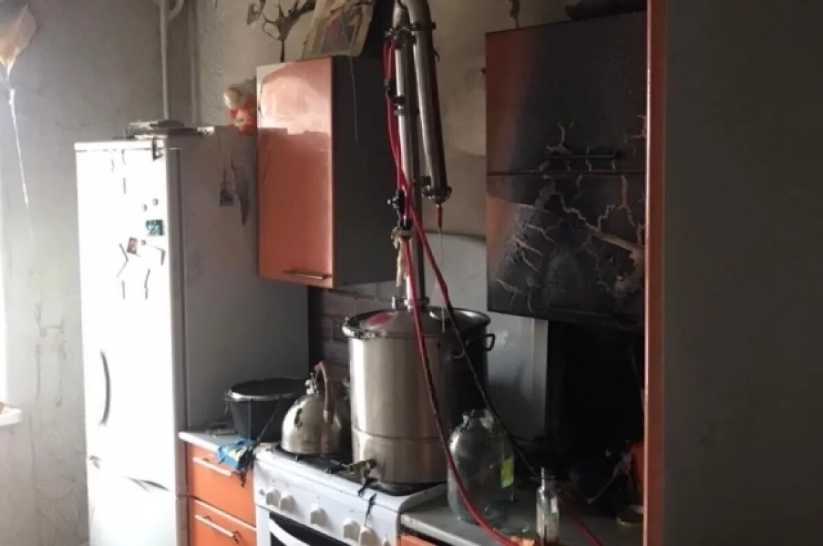    Квартира сгорела из-за самогонного аппарата в Башкирии